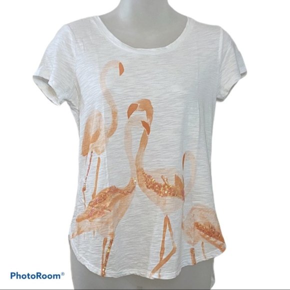 LC Lauren Conrad Tops - LC Lauren Conrad Flamingo Tee